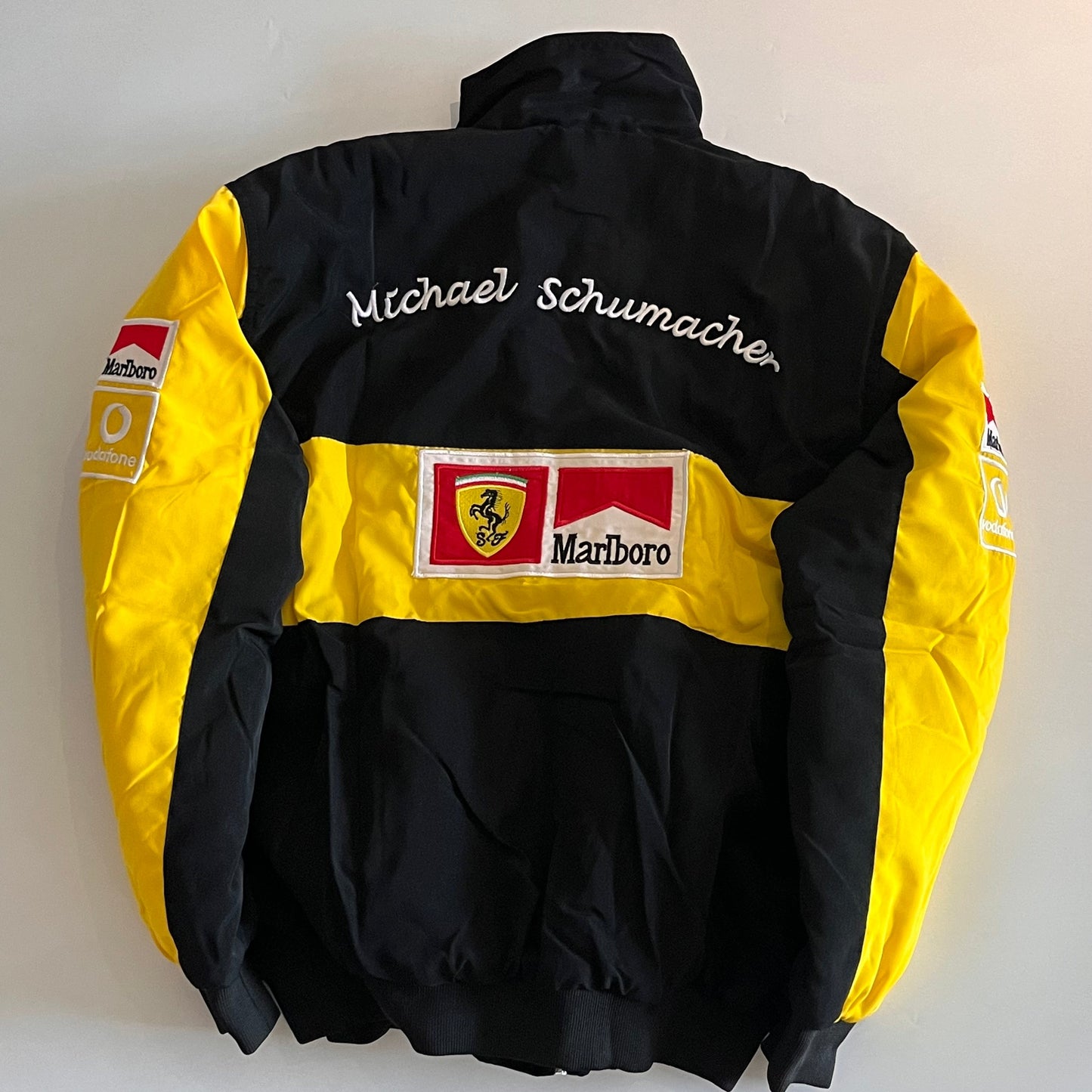Ferrari F1 Racing Jacket – Black & Yellow Motorsport Style