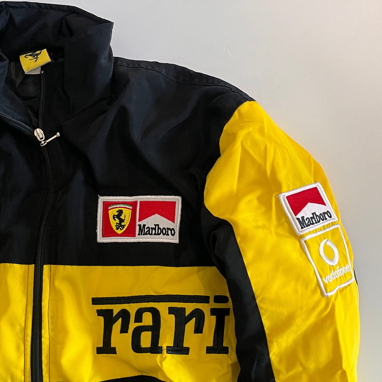 Ferrari F1 Racing Jacket – Black & Yellow Motorsport Style